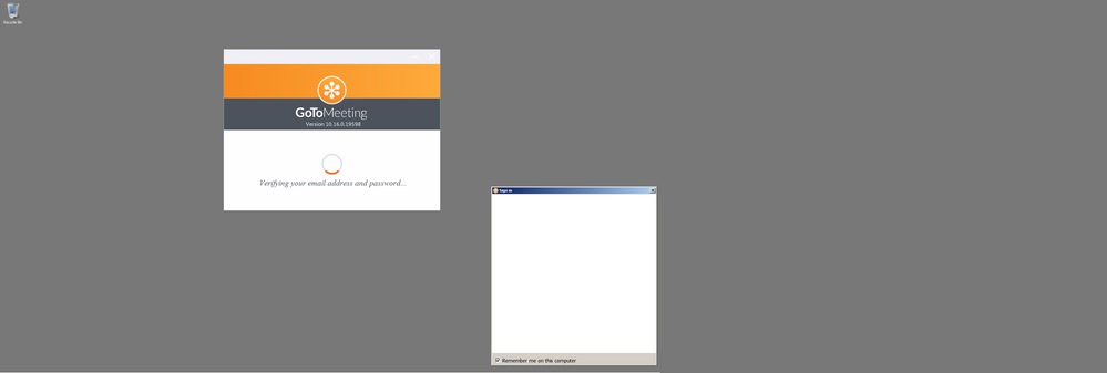 Desktop screenshot of error I get