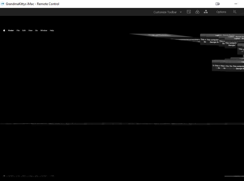 OSX LogMeIn Remote Blacked Blur
