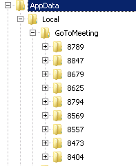 Multiple Folders In User Appdata Local Gotomeeting Logmein Community